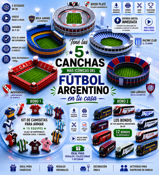 5 canchas del futbol argentino